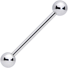 Load image into Gallery viewer, 14G 3/4 Stainless Steel Extra Long Barbell Tongue Ring
