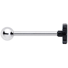 Load image into Gallery viewer, Black Purple Sweet Witch Cauldron Halloween Barbell Tongue Ring

