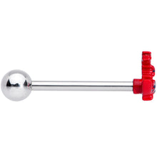 将图片加载到图库查看器，Red Blue Witch Moon Halloween Barbell Tongue Ring
