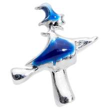 Load image into Gallery viewer, 16G 5/16 Blue Spooky Halloween Witch Labret Monroe Tragus
