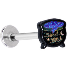将图片加载到图库查看器，16G 5/16 Sweet Witch Cauldron Halloween Labret Monroe Tragus
