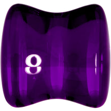 将图片加载到图库查看器，Solid Purple Glass Teardrop Plug Set
