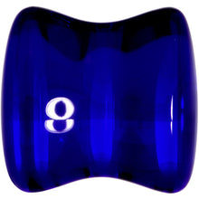 将图片加载到图库查看器，Solid Blue Glass Teardrop Plug Set
