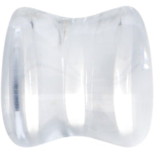 将图片加载到图库查看器，Solid Clear Glass Teardrop Plug Set
