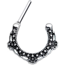 Load image into Gallery viewer, 16G 5/16 Textured Arc Septum Clicker
