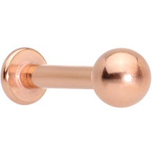 将图片加载到图库查看器，14G 5/16 Rose Gold Tone Simple Labret Monroe Tragus

