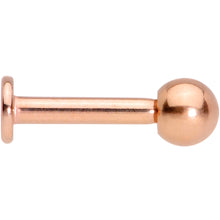 将图片加载到图库查看器，14G 5/16 Rose Gold Tone Simple Labret Monroe Tragus
