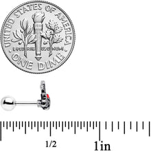 Load image into Gallery viewer, 16G 1/4 Holly Candy Cane Christmas Cartilage Tragus Set of 3
