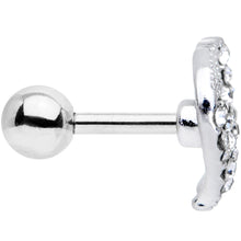 Load image into Gallery viewer, 16G 1/4 Clear Gem Silhouette Unicorn Cartilage Tragus Earring
