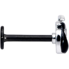 Load image into Gallery viewer, 16G 5/16 Black Grim Reaper Halloween Labret Monroe Tragus
