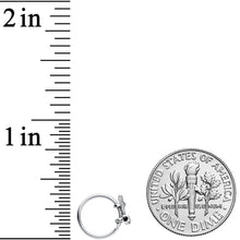 将图片加载到图库查看器，20G 5/16 Clear CZ Gem Crossed Golf Clubs Nose Hoop
