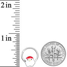 将图片加载到图库查看器，16G 3/8 Santa Claus Christmas Hinged Segment Ring
