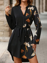 Load image into Gallery viewer, Black Printed Sleeve Mini Dress Elegant &amp; Stylish Dress For Women Special Occasion Dress
