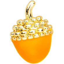 Load image into Gallery viewer, 16G 5/16 Gold Tone Orange Acorn Labret Monroe Tragus
