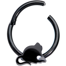 将图片加载到图库查看器，16G 3/8 Black Mouse Septum Clicker
