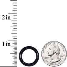 将图片加载到图库查看器，8G 9/16 Black PVD Steel Hinged Segment Ring
