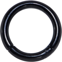 将图片加载到图库查看器，8G 5/8 Black PVD Steel Hinged Segment Ring
