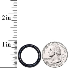 将图片加载到图库查看器，8G 5/8 Black PVD Steel Hinged Segment Ring
