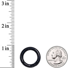 Load image into Gallery viewer, 6G 5/8 Black PVD Steel Hinged Segment Ring
