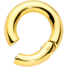 Load image into Gallery viewer, 4G 9/16 Gold Tone PVD Steel Hinged Segment Ring
