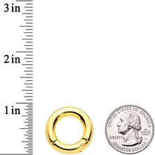 Load image into Gallery viewer, 4G 9/16 Gold Tone PVD Steel Hinged Segment Ring
