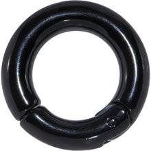 将图片加载到图库查看器，4G 9/16 Black PVD Steel Hinged Segment Ring
