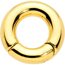 将图片加载到图库查看器，2G 1/2 Gold Tone PVD Steel Hinged Segment Ring
