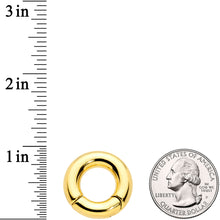 将图片加载到图库查看器，2G 1/2 Gold Tone PVD Steel Hinged Segment Ring
