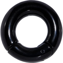 将图片加载到图库查看器，2G 1/2 Black PVD Steel Hinged Segment Ring
