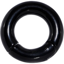Load image into Gallery viewer, 2G 9/16 Black PVD Steel Hinged Segment Ring

