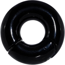 将图片加载到图库查看器，00G 1/2 Black PVD Steel Hinged Segment Ring
