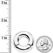 Load image into Gallery viewer, 00G 1/2 Stainless Steel Hinged Segment Ring

