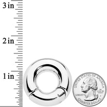 将图片加载到图库查看器，00G 9/16 Stainless Steel Hinged Segment Ring

