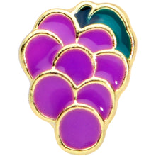 Load image into Gallery viewer, 16G 1/4 Gold Tone Sweet Purple Grapes Cartilage Tragus Earring
