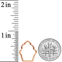 Load image into Gallery viewer, 16G 5/16 Rose Gold Tone Baked Treats Cupcake Closure Ring
