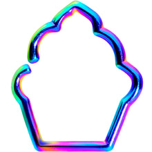 Load image into Gallery viewer, 16G 5/16 Rainbow Baked Treats Cupcake Closure Ring
