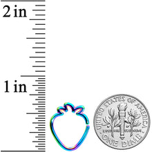 Load image into Gallery viewer, 16G 5/16 Rainbow Fruit Strawberry Closure Ring
