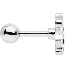 Load image into Gallery viewer, 16G 1/4 Black White Hungry Panda Bear Cartilage Tragus Earring

