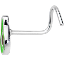 Load image into Gallery viewer, 20G 1/4 Groovy Avocado Nose Screw
