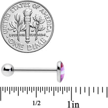 Load image into Gallery viewer, Lesbian Pride Heart Barbell Tongue Ring
