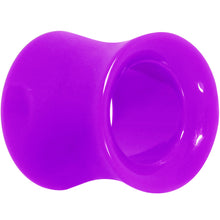 Load image into Gallery viewer, Purple Acrylic UV Saddle Tunnel Plug Set 12mm to 26mm
