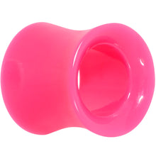 Load image into Gallery viewer, Pink Acrylic UV Saddle Tunnel Plug Set 12mm to 26mm
