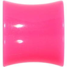 Load image into Gallery viewer, Pink Acrylic UV Saddle Tunnel Plug Set 12mm to 26mm
