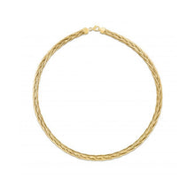 将图片加载到图库查看器，14k Yellow Gold Rapunzel Woven Necklace
