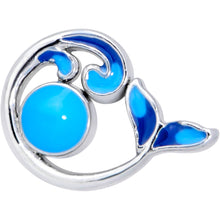 Load image into Gallery viewer, 16G 1/4 Whale in the Water Nautical Cartilage Tragus
