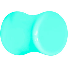 Load image into Gallery viewer, Aqua Acrylic Saddle Plug Set 8G to 00G
