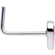 Load image into Gallery viewer, 20G 5/16 Lesbian Pride Heart L Shaped Nose Ring
