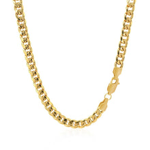 Load image into Gallery viewer, 4.5mm 14k Yellow Gold Miami Cuban Semi Solid Chain
