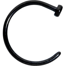 Load image into Gallery viewer, 20G 5/16 Black PVD Implant Grade Titanium Disc Nose Hoop
