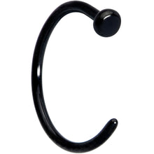Load image into Gallery viewer, 20G 5/16 Black PVD Implant Grade Titanium Disc Nose Hoop
